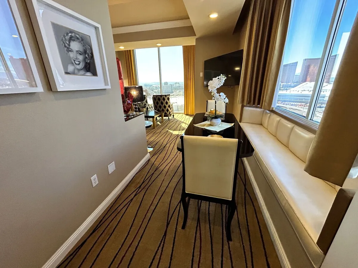 Casino hotel room comfort with attention to light and layout
